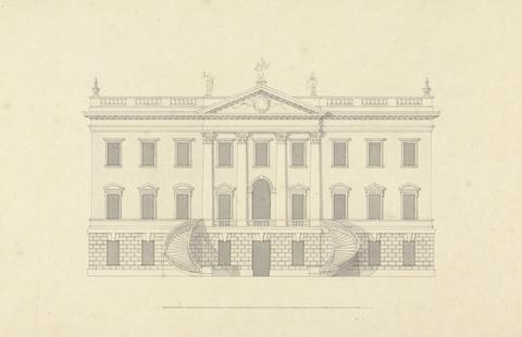 Colen Campbell Lowther House, Westmorland: Elevation of the Garden Front