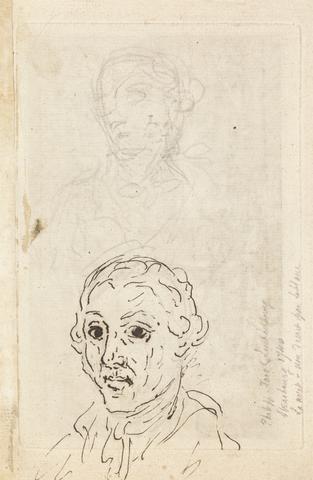 Philippe-Jacques de Loutherbourg Drawing Study of a Man
