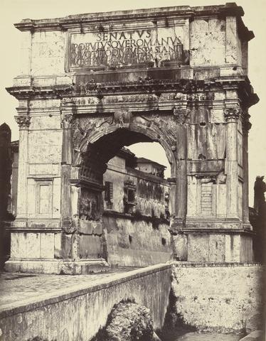 Robert MacPherson Arch of Titus, from the Temple of Venus and Rome