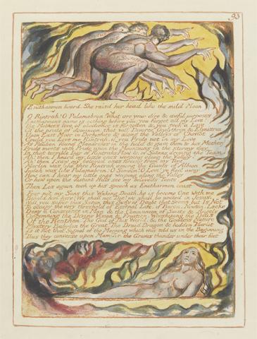 William Blake Jerusalem, Plate 93, "Enitharmon heard...."