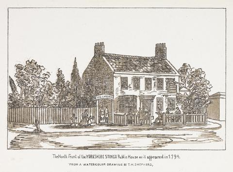 unknown artist The North Front of the Yorkshire Stinzo Public House, 1794