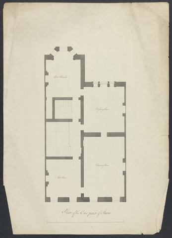 James Wyatt Cobham Hall, Kent: Plan of Staircase