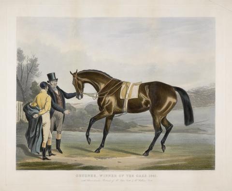 James R. Mackrell "Ghuznee", Winner of The Oaks - 1841 / with Characteristic Portraits of Mr. John Scott & Mr. William Scott