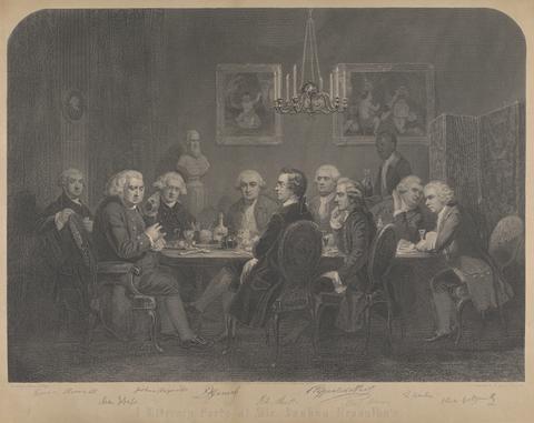 David George Thompson A literary Party at Sir Joshua Reynolds'