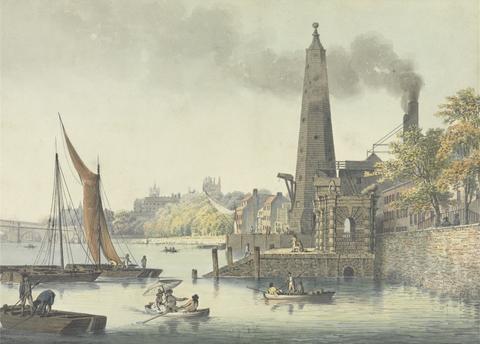 unknown artist The Watergate and York Buildings with Westminster Bridge in the left distance