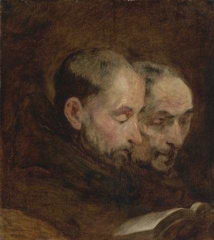 unknown artist A Copy after a Painting Traditionally Attributed to Van Dyck of Two Monks Reading