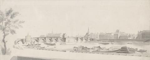 Bernard Lens II View of the Seine