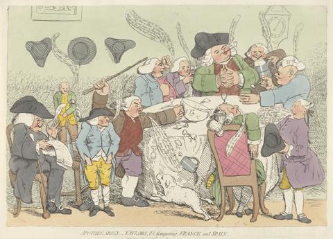 James Gillray Apothecaries, Taylors & c. Conquering France and Spain