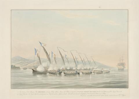 Charles Rosenberg The Boats of His Majesty's Sloop 'Procris' Attacking and Capturing off the Coast of Java on 31st of July 1837