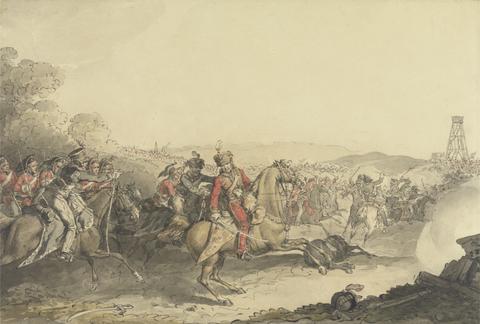 John Augustus Atkinson The Marquis of Anglesea Wounded Whilst Leading a Charge of Heavy Cavalry at the Close of the Battle of Waterloo