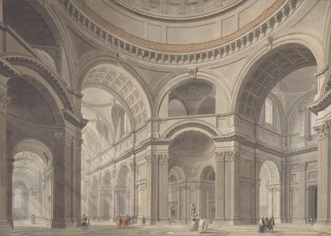 Thomas Malton the Younger Interior of St. Paul's Cathedral