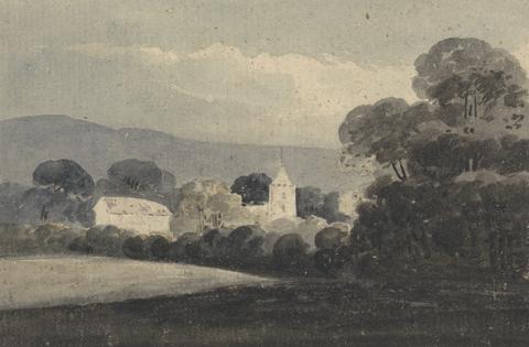 William Pearson Landscape with a Church among Trees