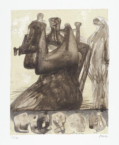 Henry Moore Mother and Child with Border Design