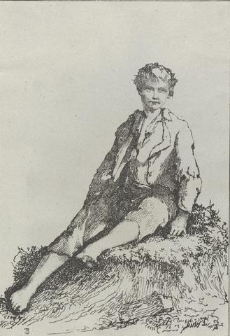 Thomas Barker Boy Seated