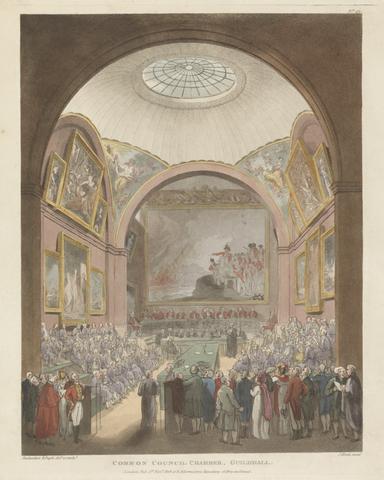 Thomas Rowlandson Common Council Chamber, Guildhall
