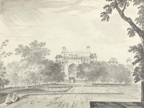 William Hodges A View of Part of the Tomb of the Emperor Akbar at Secrundrii (Sikandra)