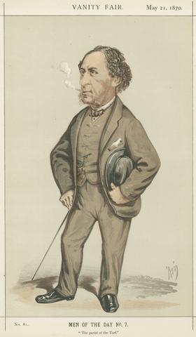 Alfred Thompson Vanity Fair: Turf Devotees; 'The Purist of the Turf', Sir Joseph Hawley, May 21, 1870