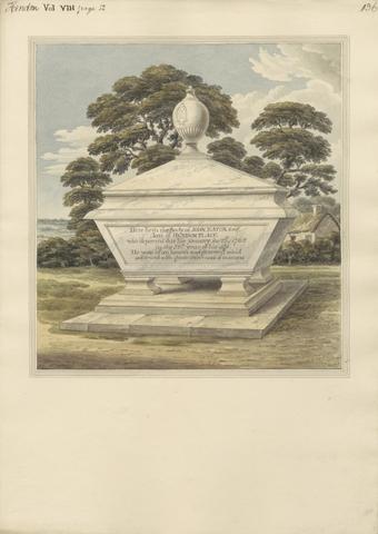 Daniel Lysons Tomb of John Eaton from Hendon Church