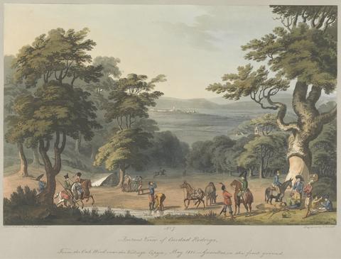 Charles Turner No. 7 Distant View of Cuidad Rodrigo from Oak Wood near the Village Espeja March 1811