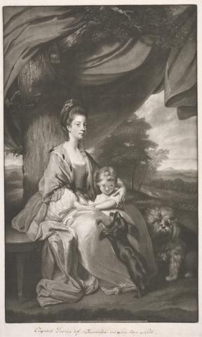 James Watson Duchess of Buccleuch with Her Daughter, Lady Mary Scott