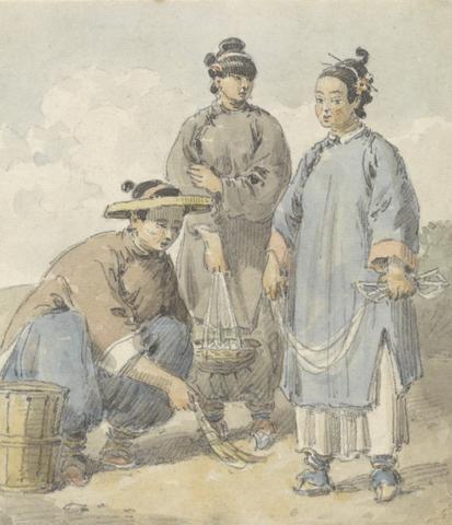 William Alexander Three Chinese Women Street Vendors