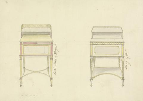 Charles Heathcote Tatham Designs for Two Chiffoniers