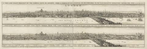 Wenceslaus Hollar (i) A True and Exact Prospect of the Famous Citty of London, . . . (ii) Another Prospect of the Sayd Citty taken from the Same Place . . .