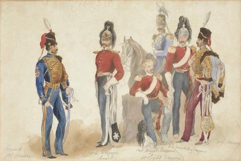 Arthur Claude Cooke English Dragoons and Hussars