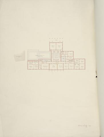 Design for Grosvenor House, London: Plan