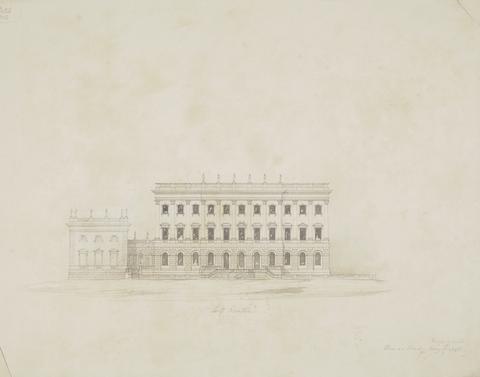 Thomas Cundy Design for Grosvenor House, London: South Elevation