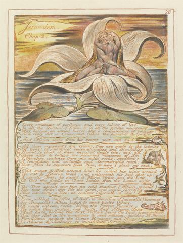 William Blake Jerusalem, Plate 28, "Jerusalem / Chap. 2...."