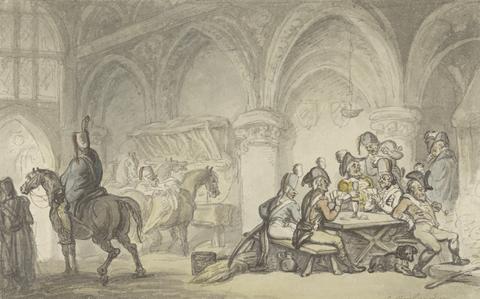 Thomas Rowlandson Soldiers Carousing at an Inn