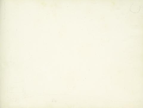 William Brockedon recto: Very Faint Sketch, Possibly of a Landscape (?)
