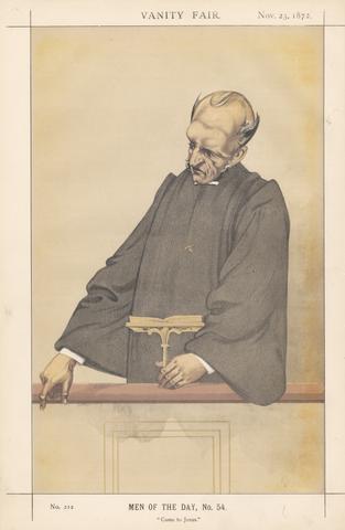 unknown artist Vanity Fair - Clergy. Men of the Day, no. 45 'Come to Jesus'. Hall. 23 November 1872