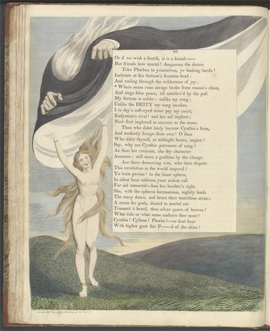 William Blake Young's Night Thoughts, Page 46, "Where sense runs savage broke from reason's chain"