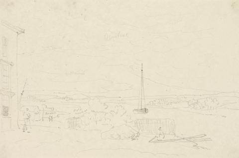 Capt. Thomas Hastings Sketch of a River Landscape, Isle of Wight