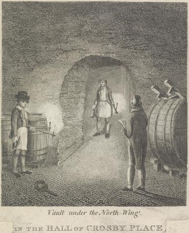 unknown artist Vault under the North-Wing in the Hall of Crosby Place; page 81 (Volume One)