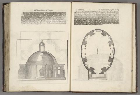Serlio, Sebastiano, 1475-1554. The first[-fift] booke of architecture /