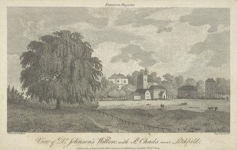 Samuel Rawle Dr. Johnson's Willow with St. Chad's near Lichfield