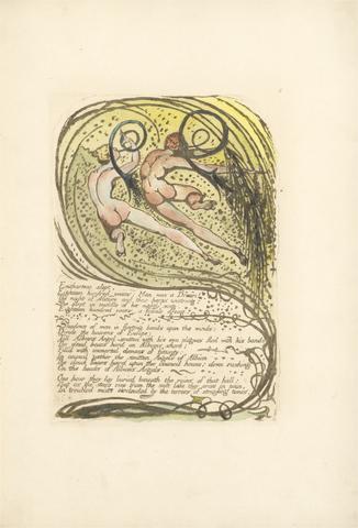 William Blake Europe. A Prophecy, Plate 10, "Enitharmon slept . . . . " (Bentley 12)