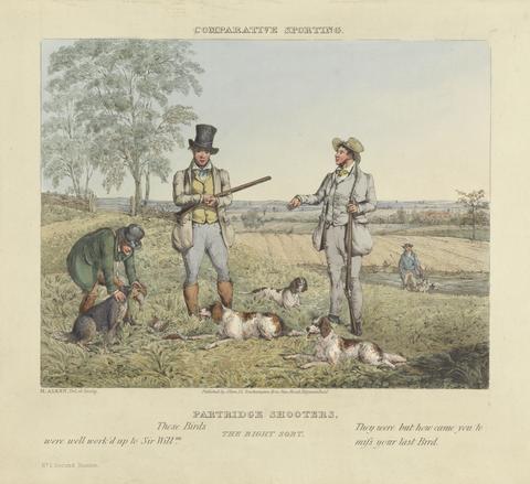 Henry Thomas Alken Set of four: Comparative Sporting. 3. Partridge Shooters/The Right Sort