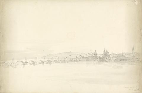 Sir Robert Smirke the younger Prague and the Charles Bridge Over the Moldau River