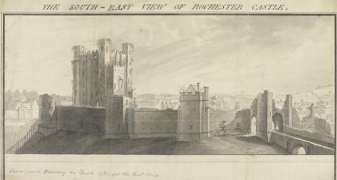 Samuel Buck The South-East View of Rochester Castle
