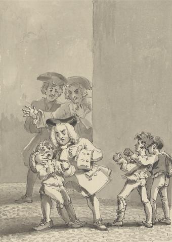 John Thomas Smith Hogarth Having Been Followed by Barry and a Friend was Caught Backing a Boy to Fight Purposely to Catch His Fearful Countenance