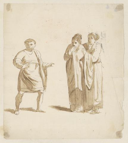 Sir Joshua Reynolds RA Man and Two Women