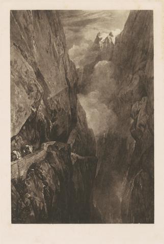 Joseph Mallord William Turner The Passage of Mount St Gothard from the Centre of Teufels Broch, 1804