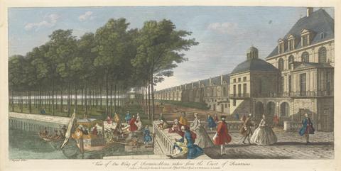 unknown artist View of one Wing of Fountainebleau, taken from the Court of Fountains