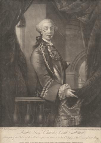 James McArdell Right Honourable Charles Lord Cathcart, Knight of the Order of the Thistle at Present abroad on his Embassy to the Court of Petersburg