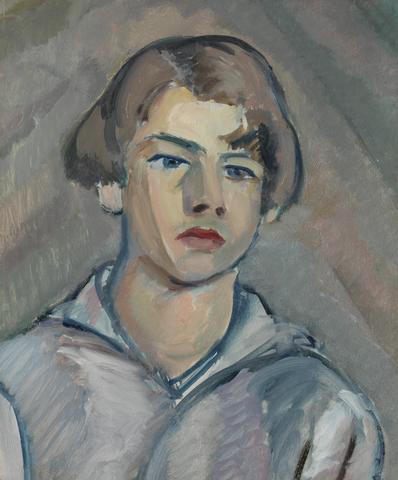 William Watson Peploe Portrait of a Young Man with Long Hair