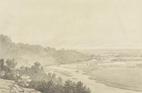 Joseph Farington View of Taplow and Maidenhead from Cliveden